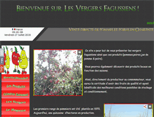 Tablet Screenshot of lesvergersfagussiens.com